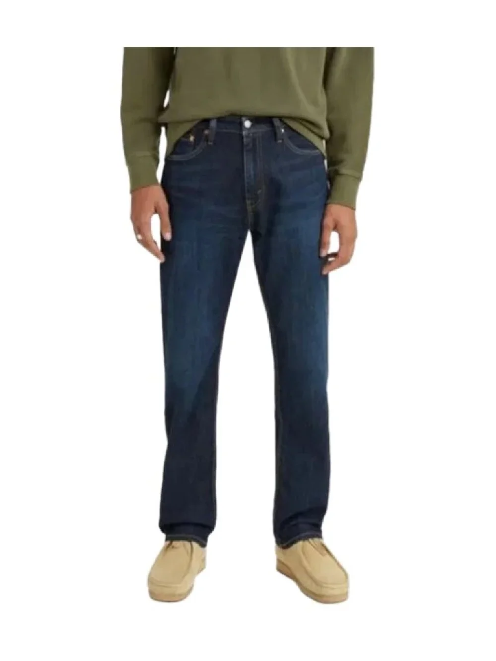 NWT Levi's Mens 505 Regular Fit Jeans Straight Leg Dark Wash 36x36